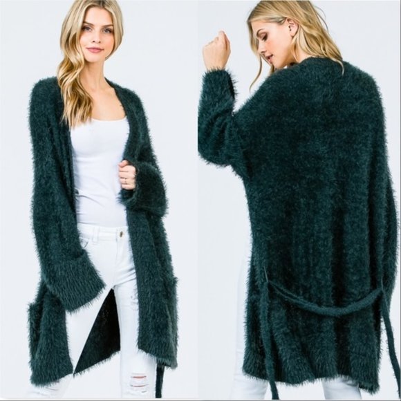 CINDY Soft Fuzzy Cardigan - Picture 3 of 5